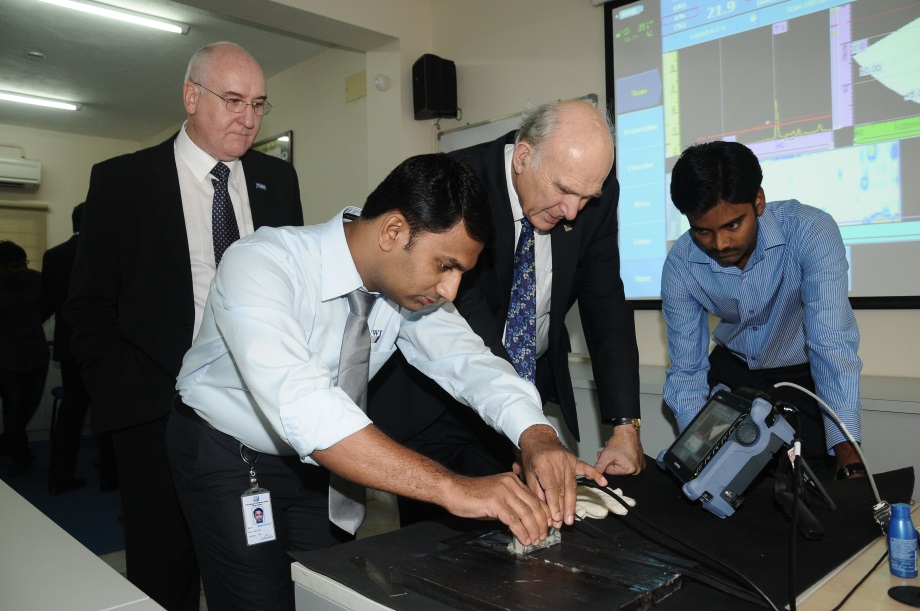 Vince Cable India visit promotes UK business successes.