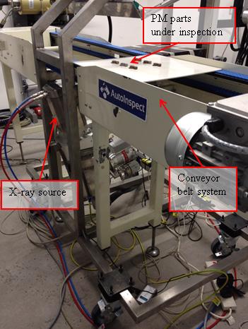 Side view of the AutoInspect prototype automated DR inspection system 