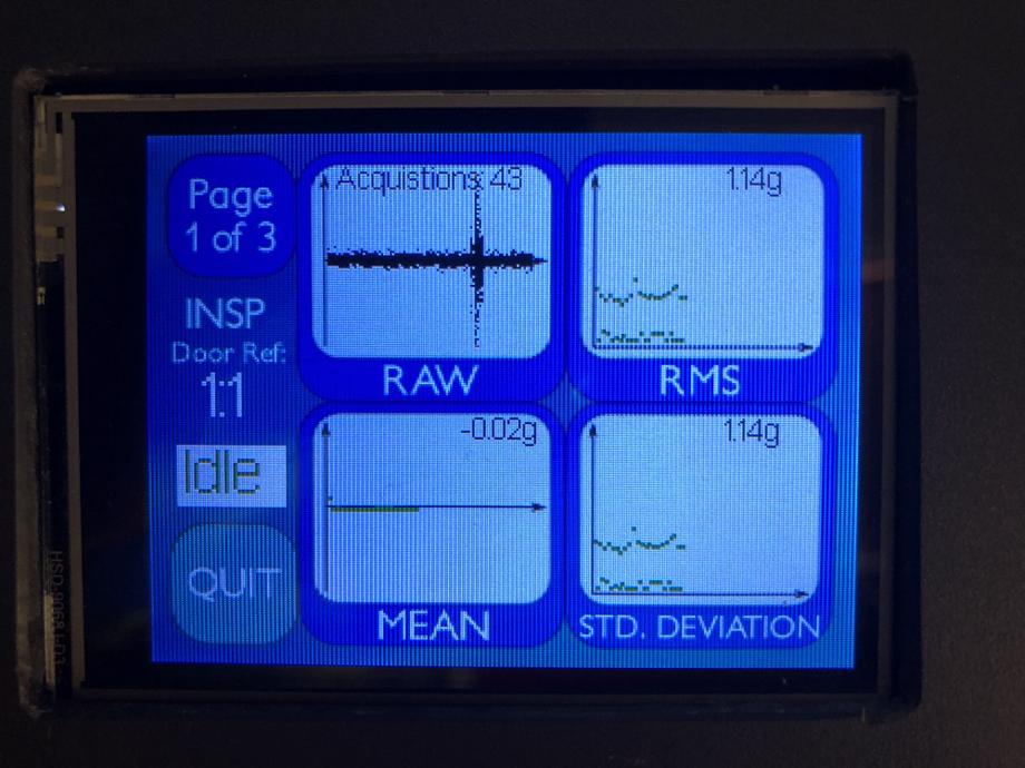 Figure 1. VANDA screen