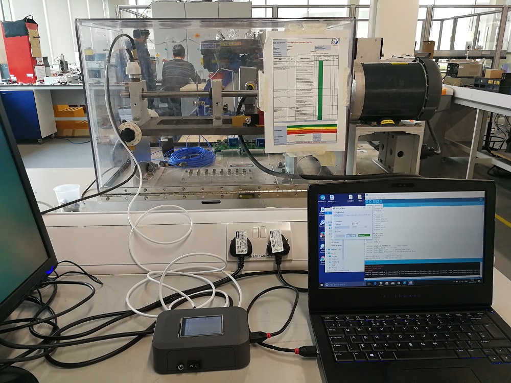 Figure 3. Experimental setup in TWI's laboratory
